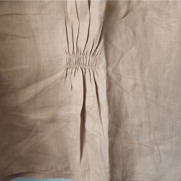 Ralph Lauren blouse linen eyelet  long sleeve bohemian peaseant cottagecore - Picture 3 of 10